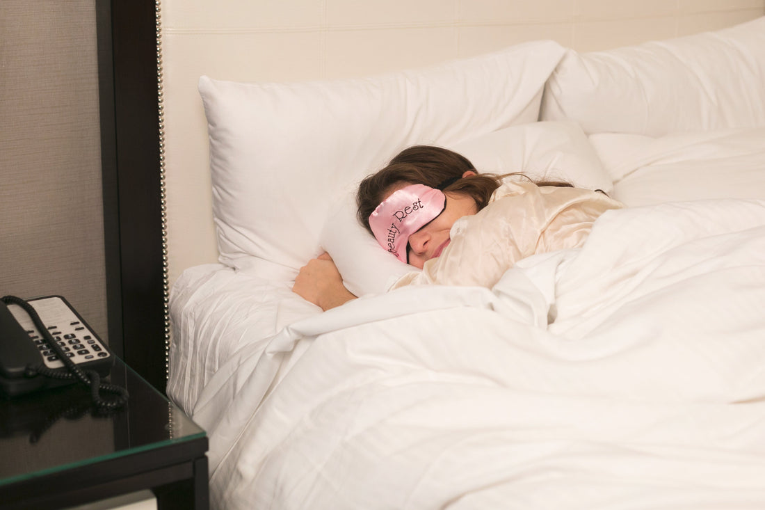 Girl sleeping in bed