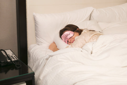 Girl sleeping in bed